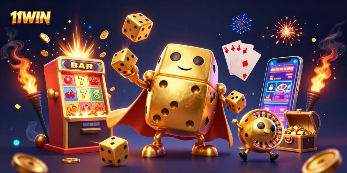 Engage with winning strategies at 11WIN featuring vibrant casino elements.