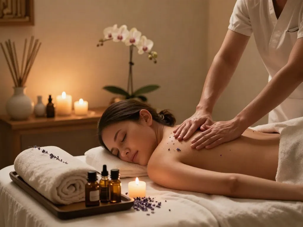 Nuru massage NYC spa treatment with luxurious ambiance and rejuvenation.