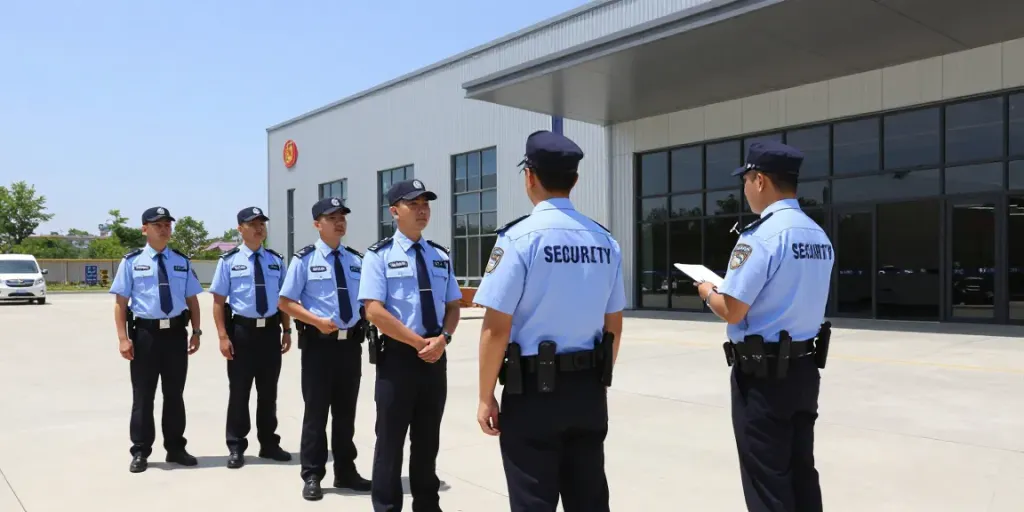 Private Security team conducting site assessment in London, showcasing professional community service.
