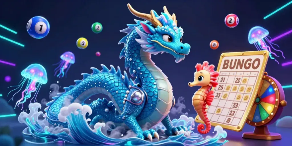 Engage in exciting gameplay with đăng nhập 8xbet amidst dazzling lottery elements and a vibrant dragon scene.
