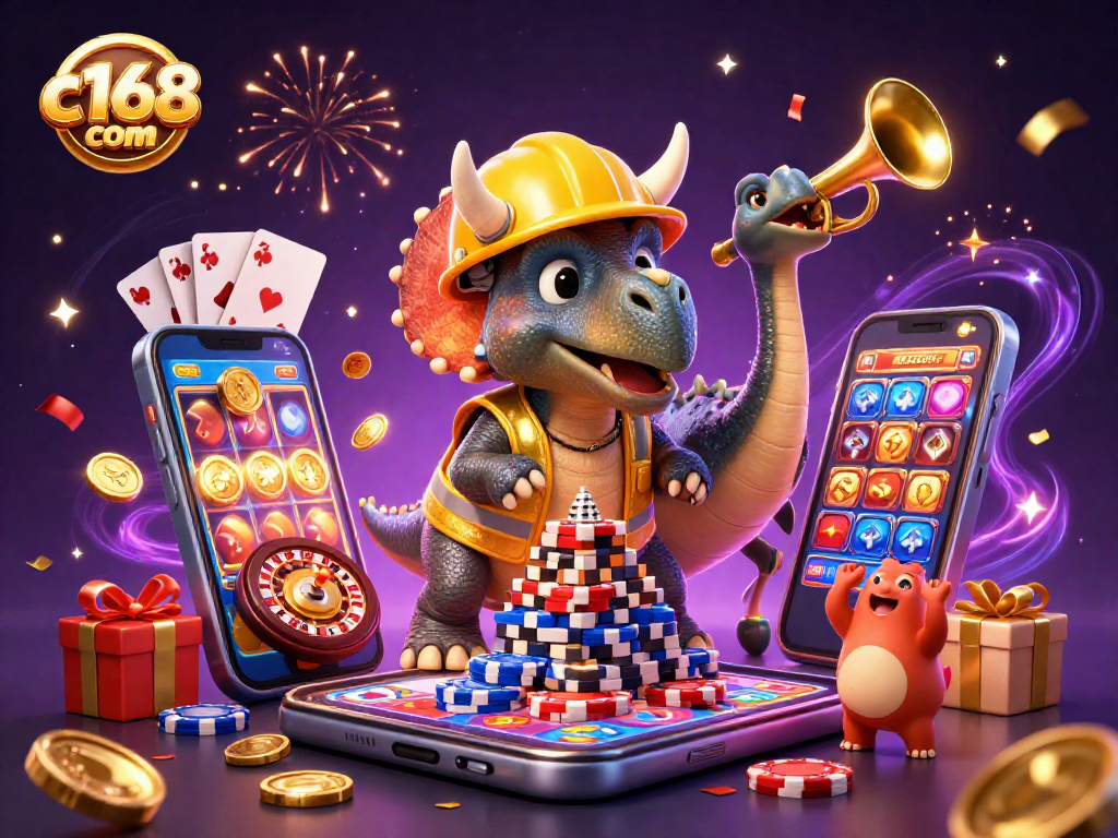 Experience thrilling gaming adventures at c168 com with vibrant casino elements and dynamic characters.