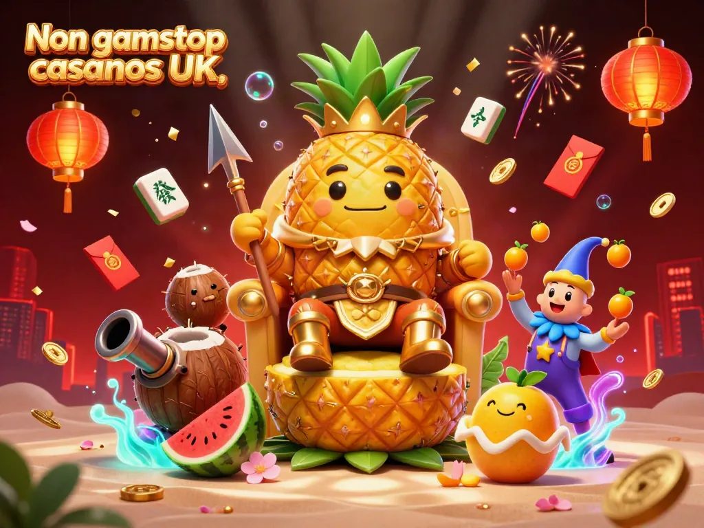 Engaging Non gamstop casinos UK scene featuring vibrant characters and casino elements.