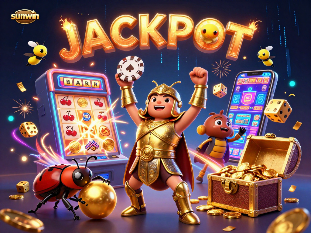 Engage with sunwin’s thrilling jackpot adventure featuring vibrant 3D casino characters and elements.