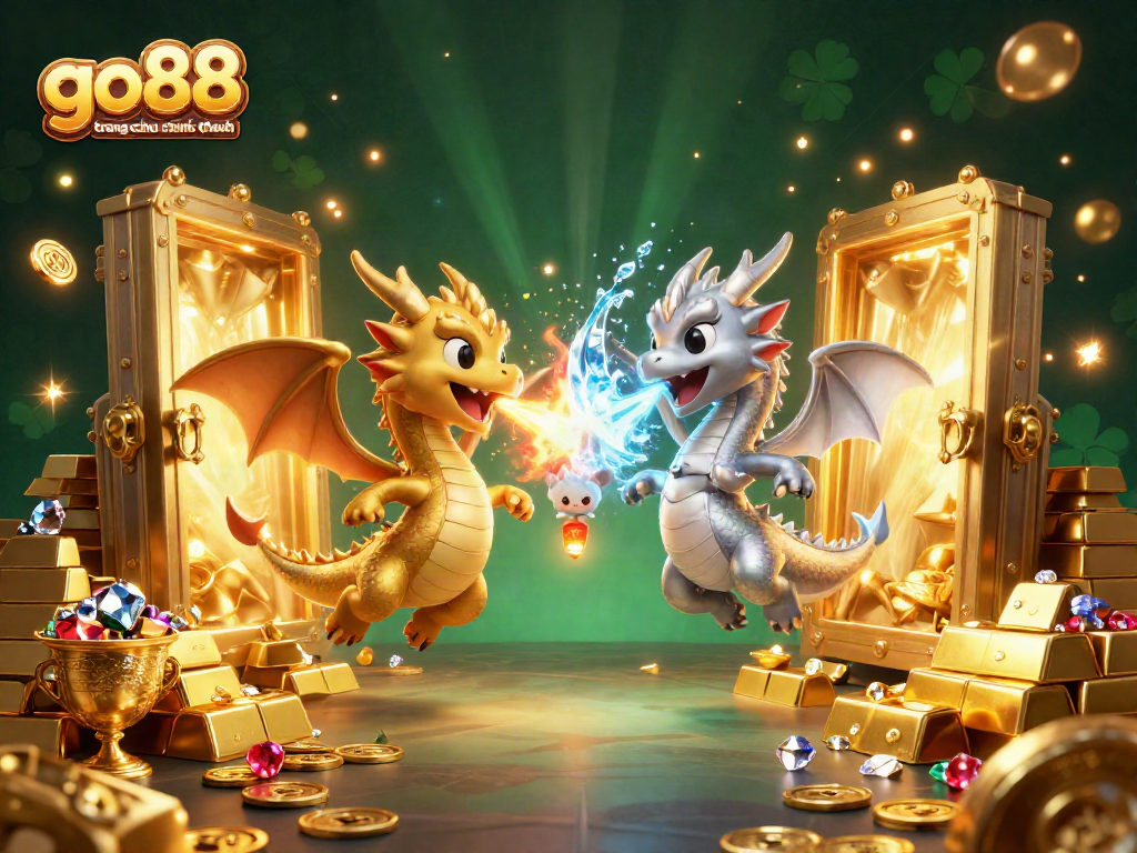 Engage with dynamic gameplay in go88 trang chu chinh thuc featuring vibrant dragons and treasure elements.