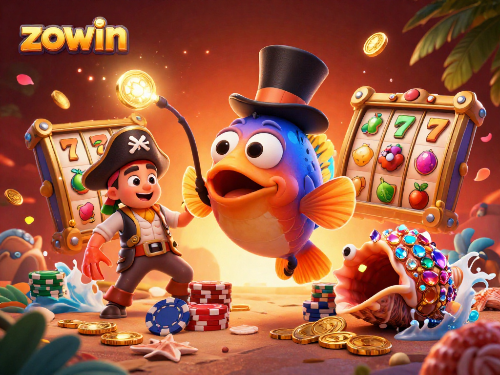 Zowin offers thrilling slot games with alluring graphics featuring a deep-sea adventure.