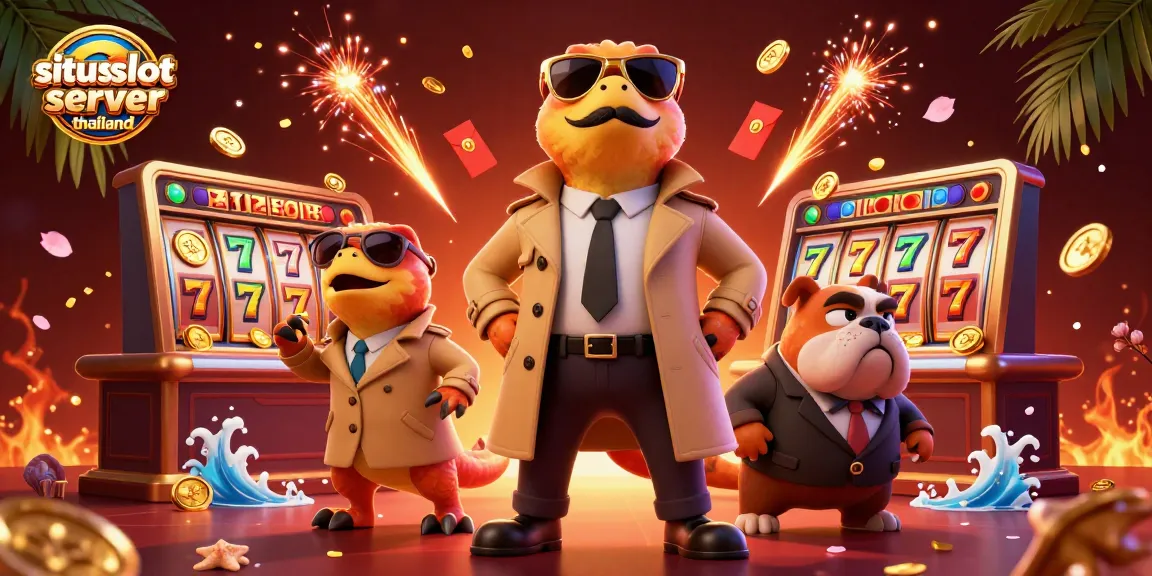 Engage in exhilarating plays at situs slot server thailand with vibrant 3D casino illustration.