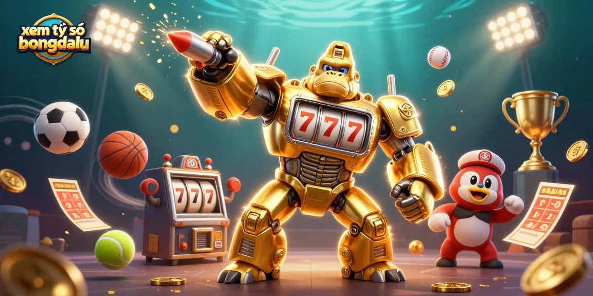 Experience xem tỷ số bongdalu with dynamic sports elements and stunning 3D illustration