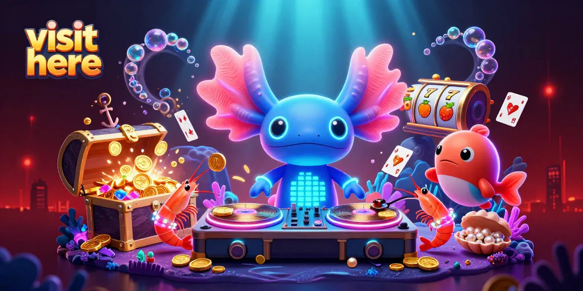 Visit here to join a vibrant online casino party with animated characters, treasure, and slots.