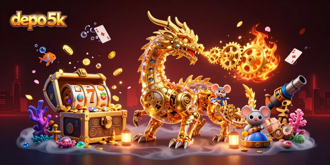 Experience thrilling gameplay and bonuses at depo 5k with vibrant slot machines and golden treasures.