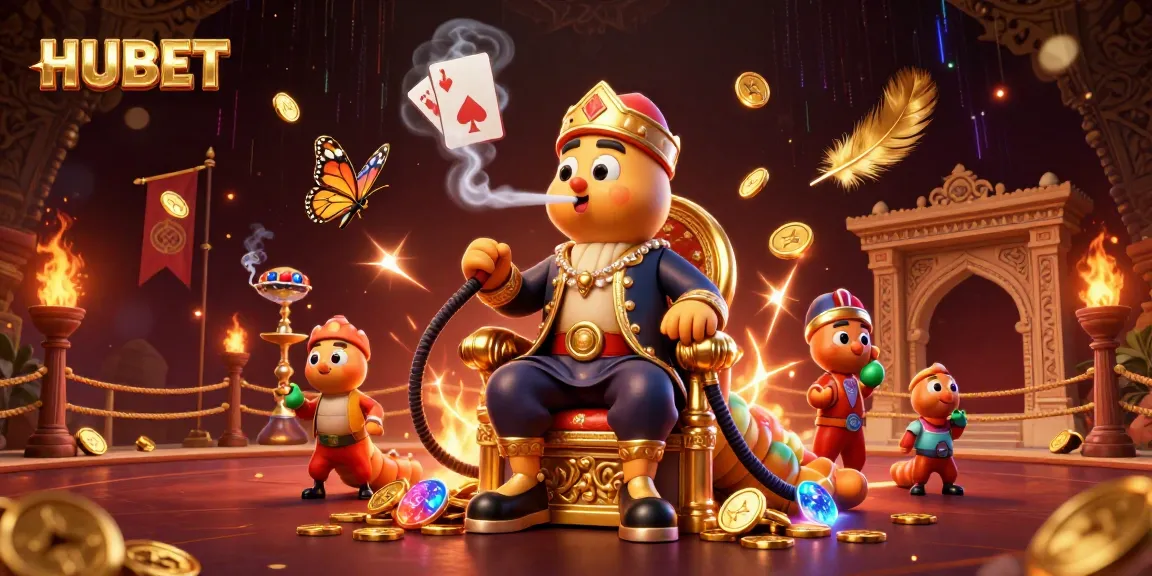 Join the excitement at HUBET with a vibrant 3D casino scene featuring dynamic characters and high-stakes action.